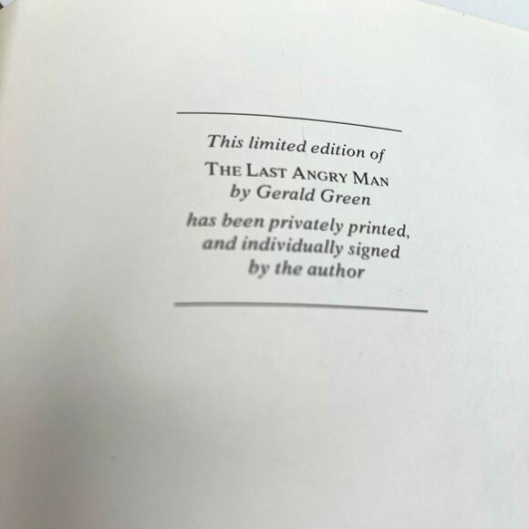 Franklin Library Collectors Edition The Last Angry Man 1978, Signed - Picture 12 of 15